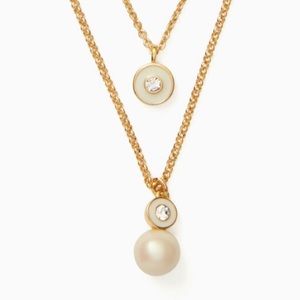 Kate Spade Pearly Delight Double Pendant